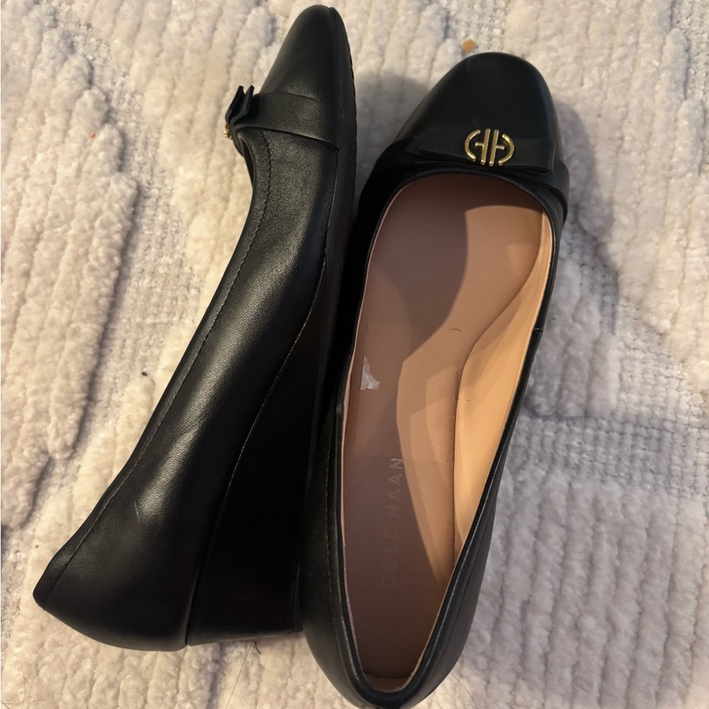 Cole Haan Women's Black Leather Loafers